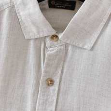 LoroPiana L.P SS春夏新品 Loro Piana翻领休闲衬衫材质 亚麻混纺 LoroPiana L.P SS春夏新品 Loro Piana翻领休闲衬衫材质 亚麻混纺