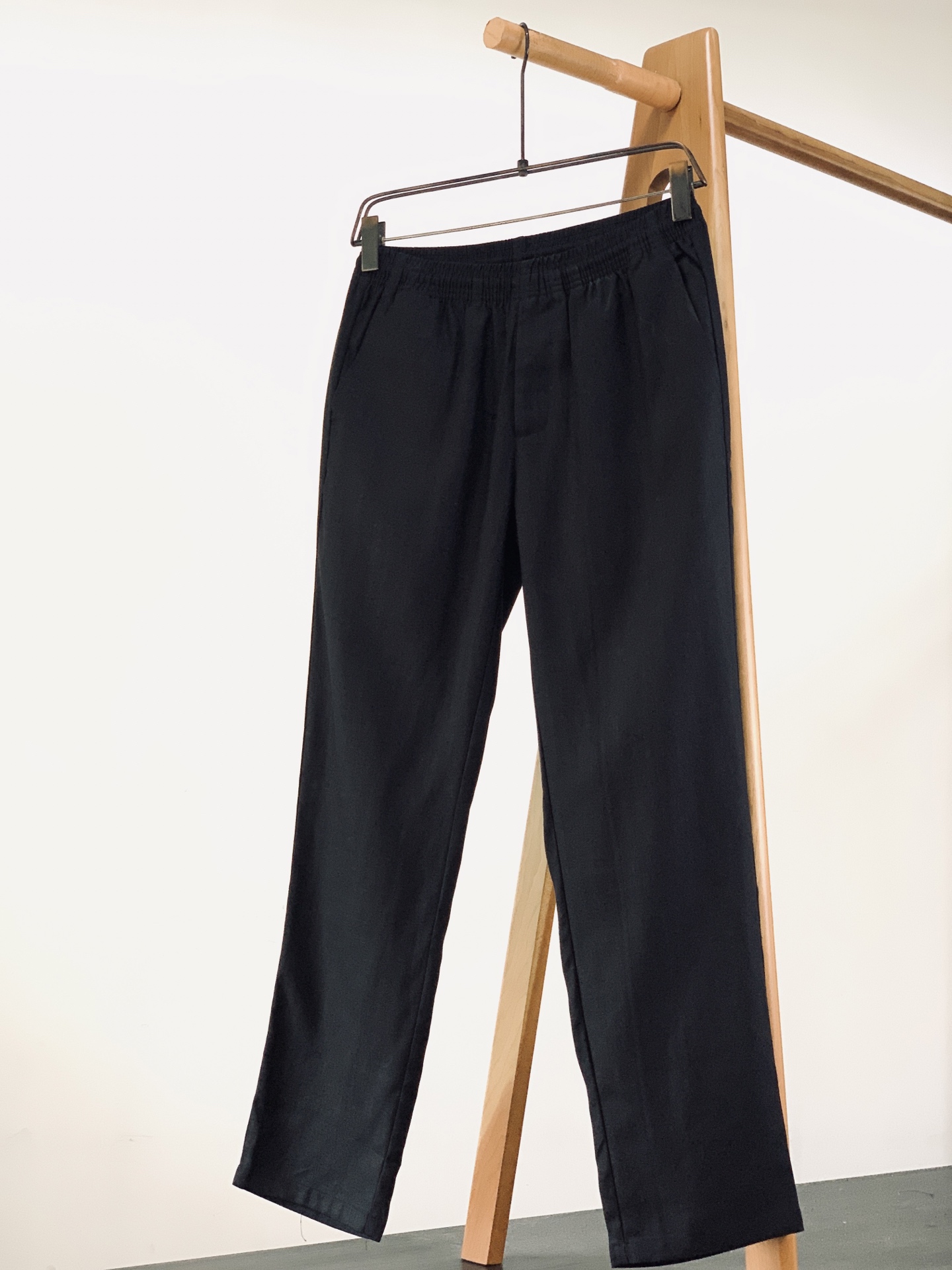 LoroPiana L.P SS春夏新品 天丝亚麻松紧休闲长裤，意大利进口原厂混纺面料，人字纹肌理高级内
