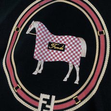 Fendi芬迪 2026SS春夏新品马年限定红格骏马短袖👕甄选240g高支双丝光长绒棉,成衣预水洗软化处 Fendi芬迪 2026SS春夏新品马年限定红格骏马短袖👕甄选240g高支双丝光长绒棉,成衣预水洗软化处