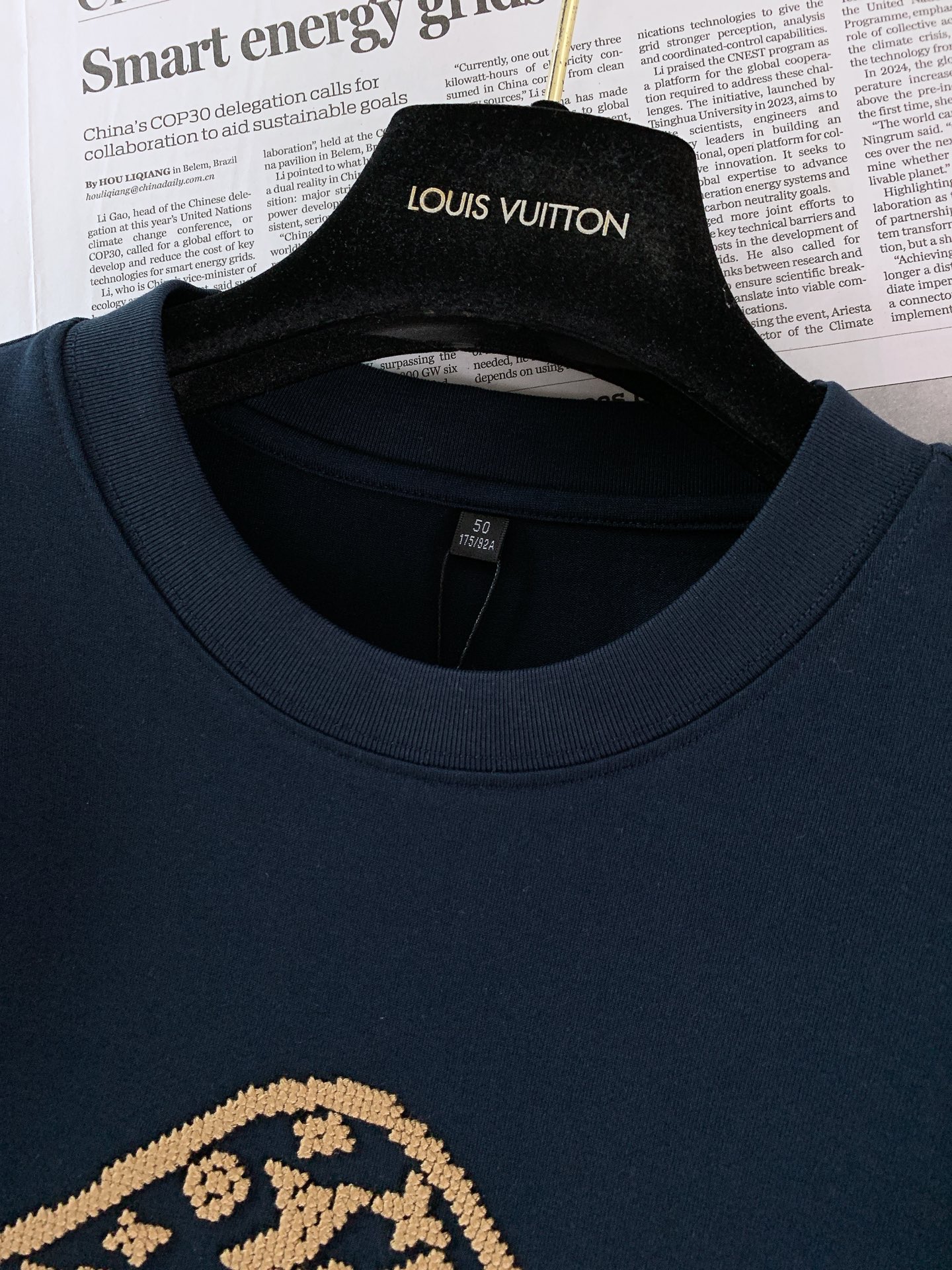 LouisVuitton 路易威登 2026SS春夏新品创意蘑菇老花刺绣短袖👕甄选250g高支双丝光长绒