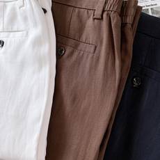 Berluti 伯鲁蒂 2026SS春夏新品 高端亚麻休闲长裤👖甄选高支水洗亚麻混纺面料,自带细腻柔和人 Berluti 伯鲁蒂 2026SS春夏新品 高端亚麻休闲长裤👖甄选高支水洗亚麻混纺面料,自带细腻柔和人