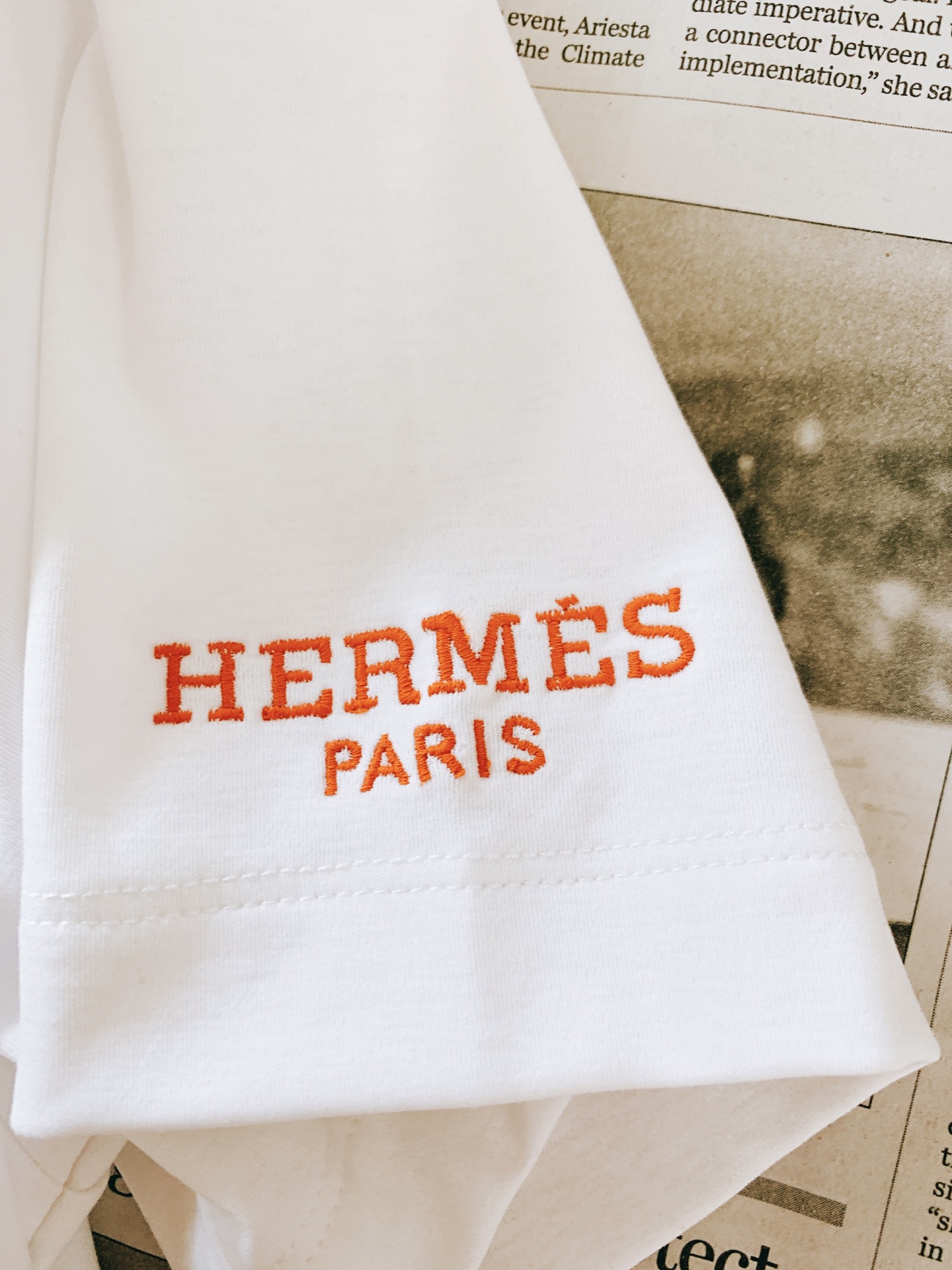 Hermès 爱马仕 2026SS春夏新品 基础款马头刺绣圆领T恤👕甄选意大利进口100%高支长绒精梳棉