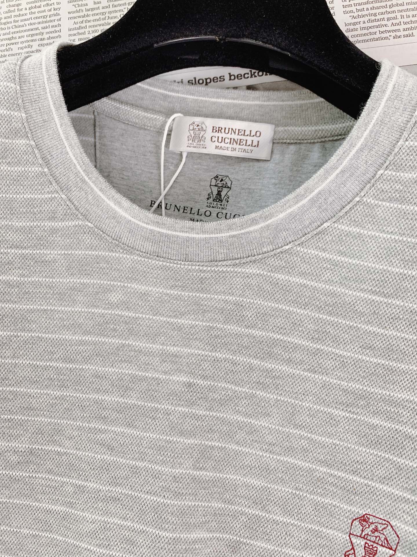 Brunello Cucinelli 布鲁奈罗.库奇内利 2026SS春夏新品意式条纹针织短袖👕蜂窝网眼 Brunello Cucinelli 布鲁奈罗.库奇内利 2026SS春夏新品意式条纹针织短袖👕蜂窝网眼