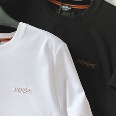 Ermenegildo Zegna 杰尼亚 2026SS春夏新品 刺绣标识商务短袖👕采用进口液氨匹马棉 Ermenegildo Zegna 杰尼亚 2026SS春夏新品 刺绣标识商务短袖👕采用进口液氨匹马棉