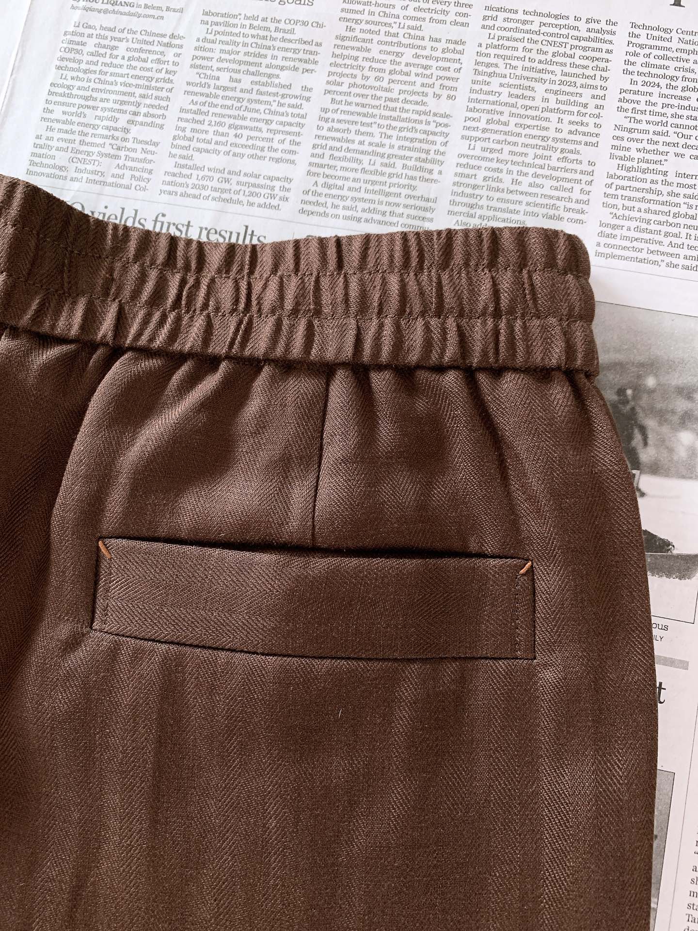 Ermenegildo Zegna 杰尼亚 2026SS春夏新品 亚麻天丝混纺休闲直筒休闲裤👖采用品牌专