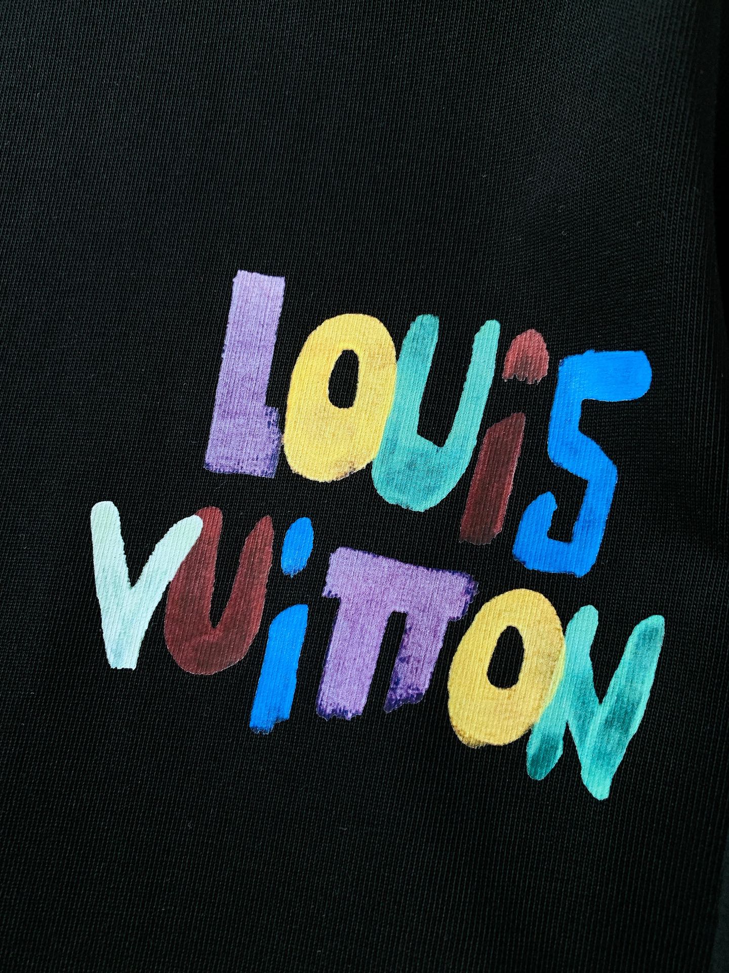 LouisVuitton 路易威登 2026SS春夏新品 彩色涂鸦艺术短袖T恤👕艺术感满满轻奢单品。选用