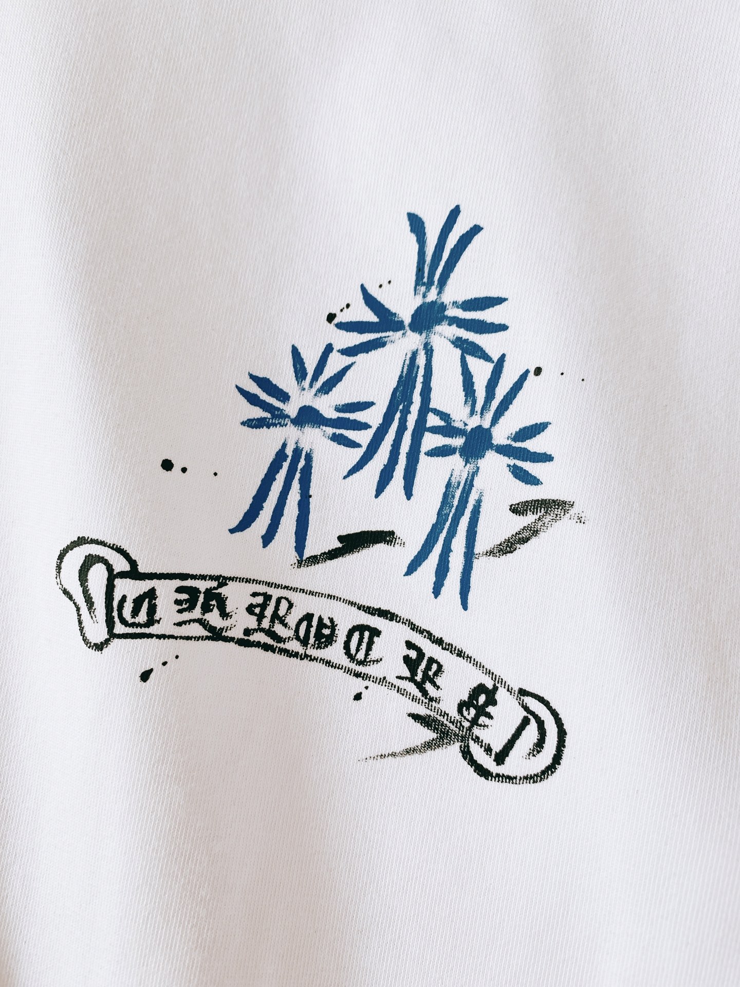 Chrome Hearts 克罗心 2026SS春夏新品  蓝十字架印花短袖👕甄选高克重纯棉面料打造，触感柔软扎实，上身