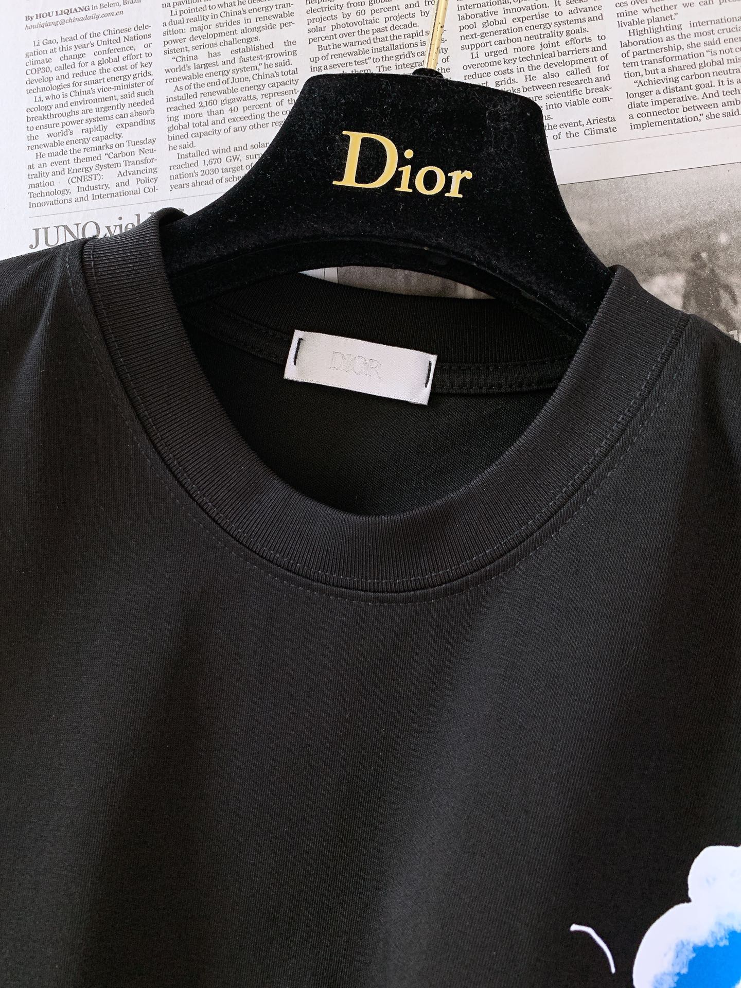Dior Homme 迪奥·桀傲 2026SS春夏新品 蝴蝶涂鸦短袖T恤👕 高支重磅纯棉料子，上手就能感受到扎实质感，透