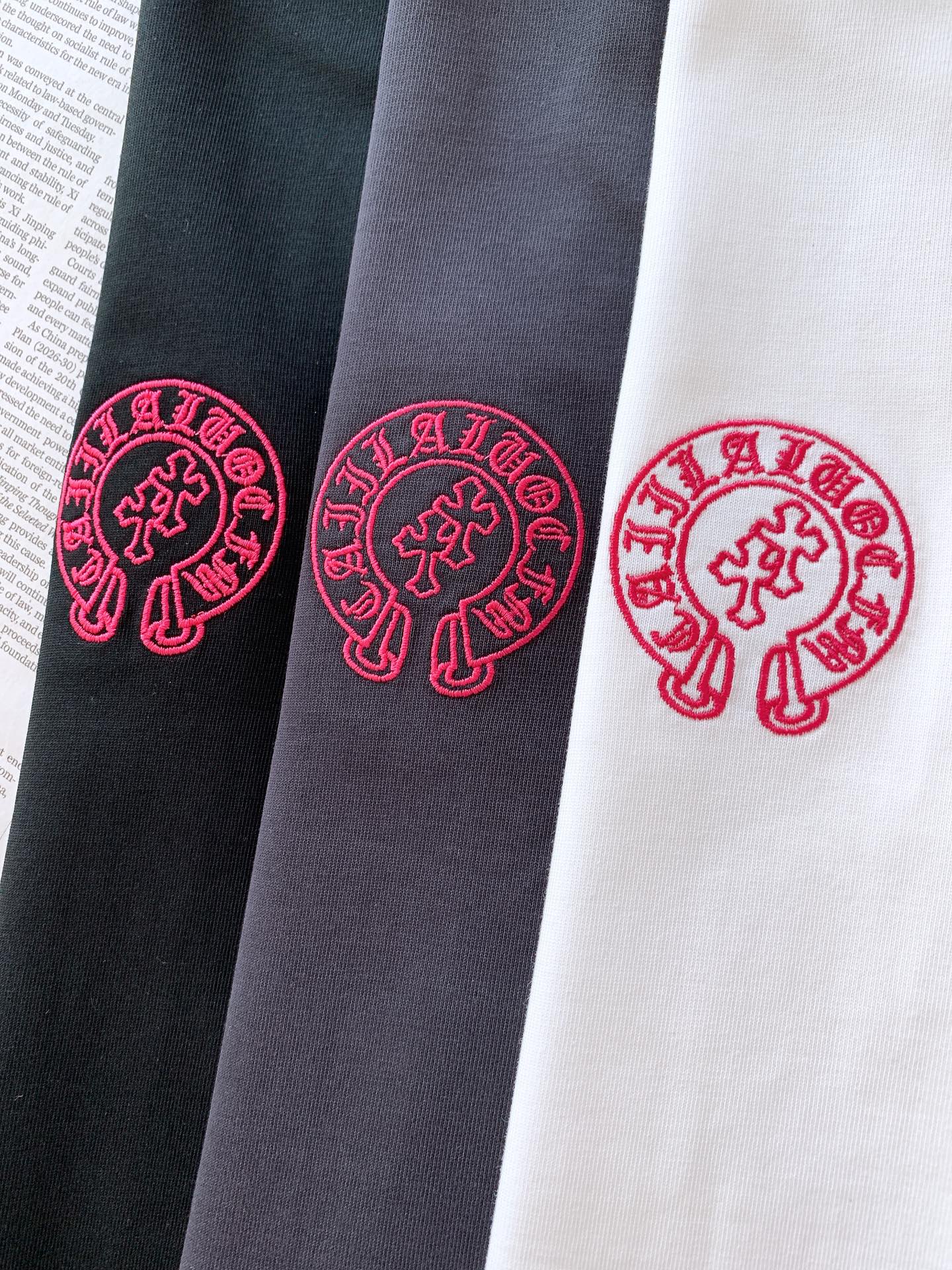 Chrome Hearts 克罗心 2026SS春夏新品 马蹄刺绣短袖T恤👕高克重精梳纯棉面料上身挺括有型，柔软透气，久