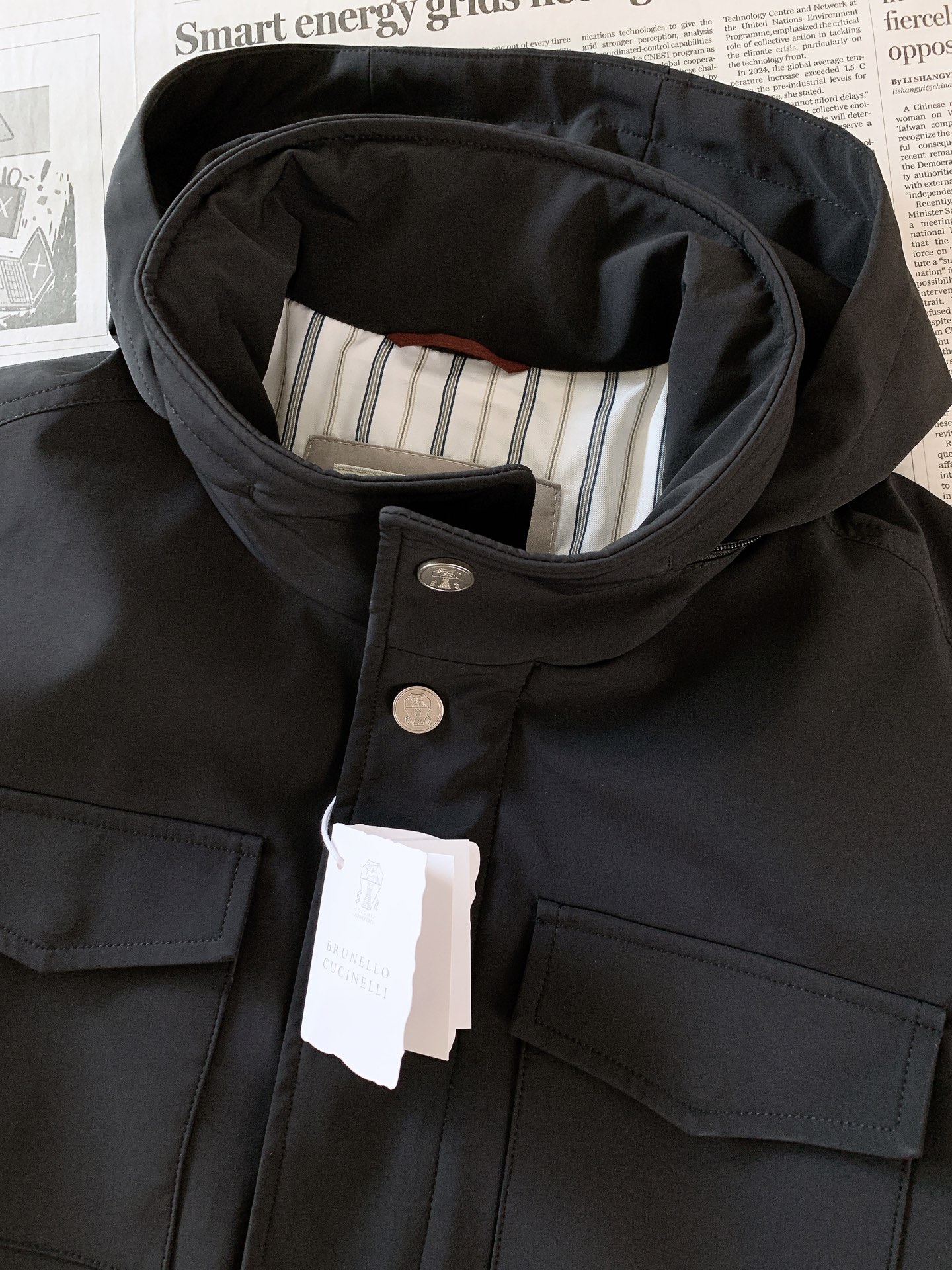 Brunello Cucinelli 布鲁奈罗.库奇内利 2026FW早秋新品 连帽工装夹棉夹克｜老钱风天花板✨ BC标