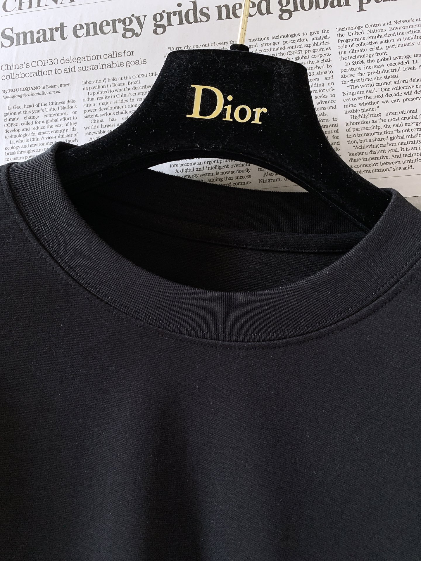 Dior Homme 迪奥·桀傲 2026FW早秋新品 经典CD刺绣长袖打底 高阶男士刚需基础款，黑白两色 高克重精梳棉
