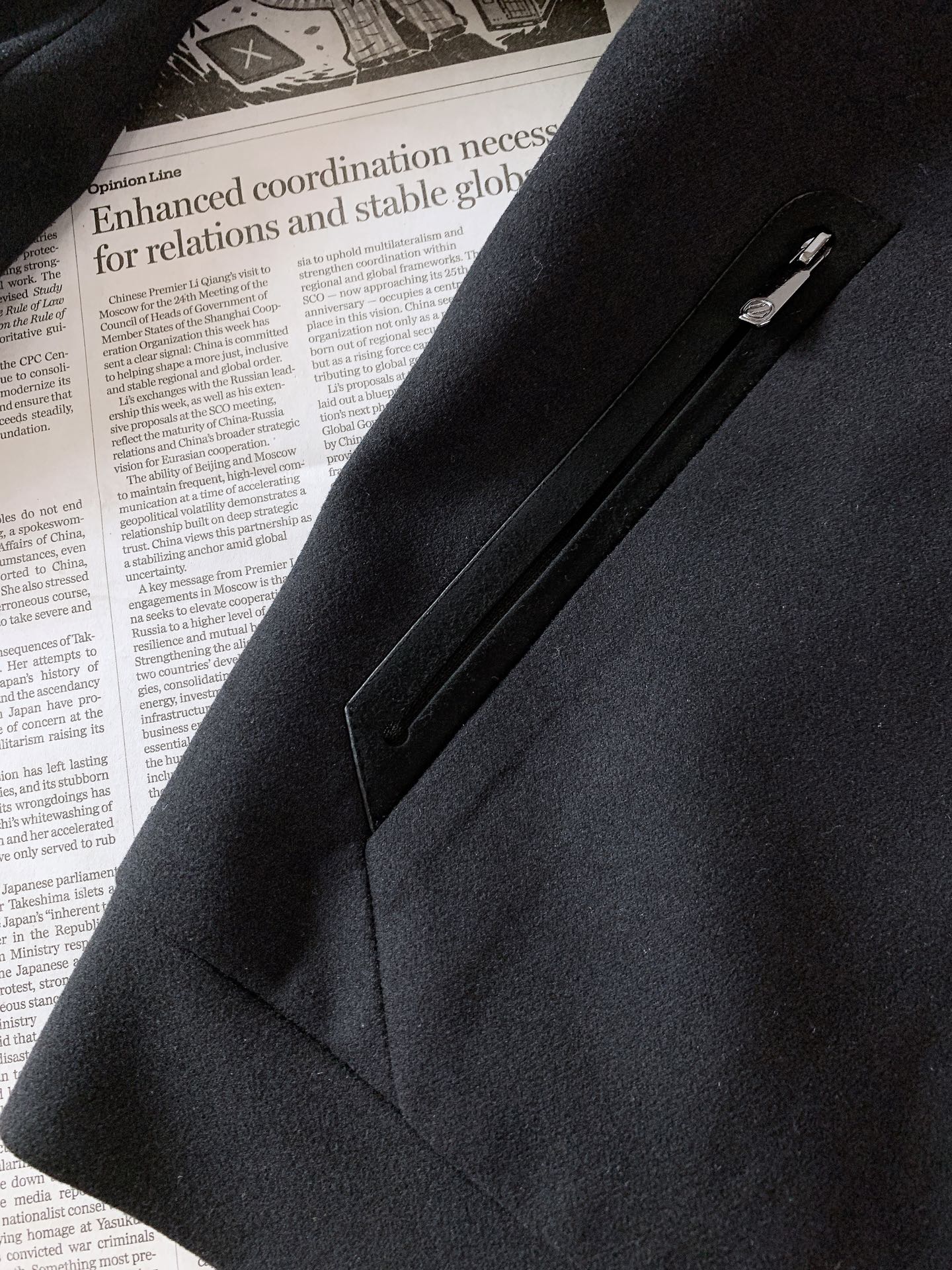 Ermenegildo Zegna 杰尼亚 2026FW早秋新品  翻领羊毛夹克外套🥼甄选高克重羊毛混纺高性能面料，触感