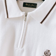 LoroPiana L.P FW早秋新品 半拉链Polo针织衫,意式轻奢质感单品!精选长绒棉针织料子,手感软糯细腻,上 LoroPiana L.P FW早秋新品 半拉链Polo针织衫,意式轻奢质感单品!精选长绒棉针织料子,手感软糯细腻,上