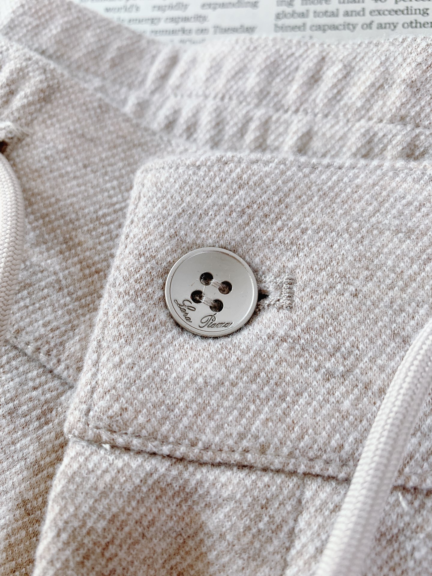 LoroPiana L.P FW早秋新品  Loro Piana重磅休闲直筒裤，意式轻奢的质感体现！精选高端混纺针织料子