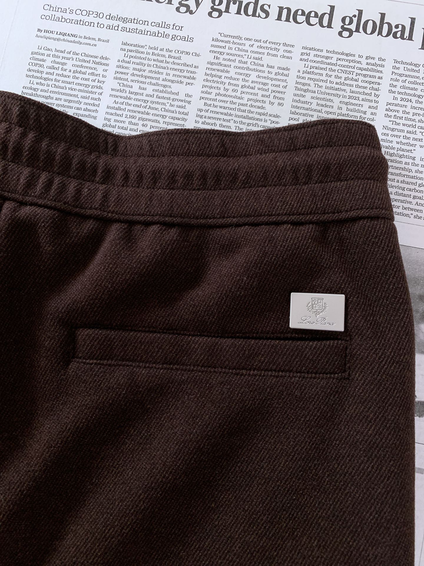 LoroPiana L.P FW早秋新品  Loro Piana重磅休闲直筒裤，意式轻奢的质感体现！精选高端混纺针织料子