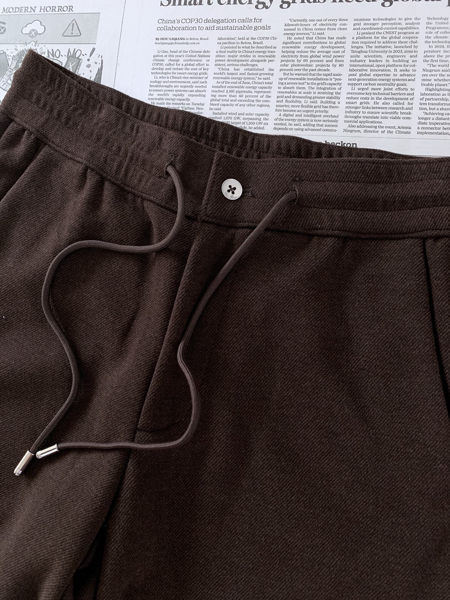LoroPiana L.P FW早秋新品  Loro Piana重磅休闲直筒裤，意式轻奢的质感体现！精选高端混纺针织料子