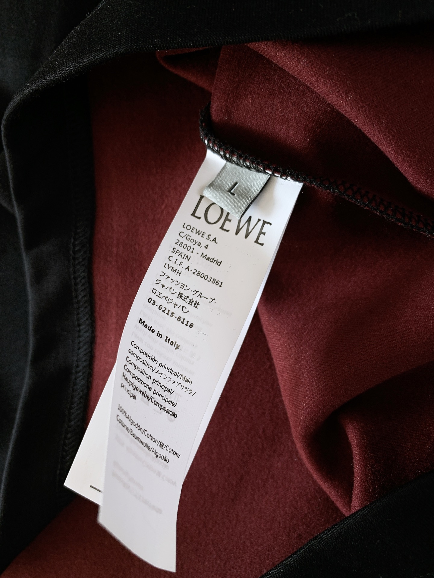 Loewe 罗意威 2026FW早秋新品 早秋打底T恤👕 重磅双色双面羊毛面料+薄绒内里，软糯有质感 经典Anagram