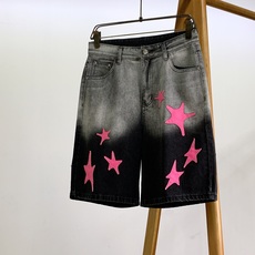 Chrome Hearts 克罗心 2026FW早秋新品 星星皮标牛仔五分短裤🩳 重磅牛仔+渐变水洗,双色可选!真皮五 Chrome Hearts 克罗心 2026FW早秋新品 星星皮标牛仔五分短裤🩳 重磅牛仔+渐变水洗,双色可选!真皮五