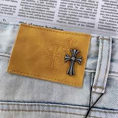 Chrome Hearts 克罗心 2026FW早秋新品 星星皮标牛仔五分短裤🩳 重磅牛仔+渐变水洗,双色可选!真皮五 Chrome Hearts 克罗心 2026FW早秋新品 星星皮标牛仔五分短裤🩳 重磅牛仔+渐变水洗,双色可选!真皮五