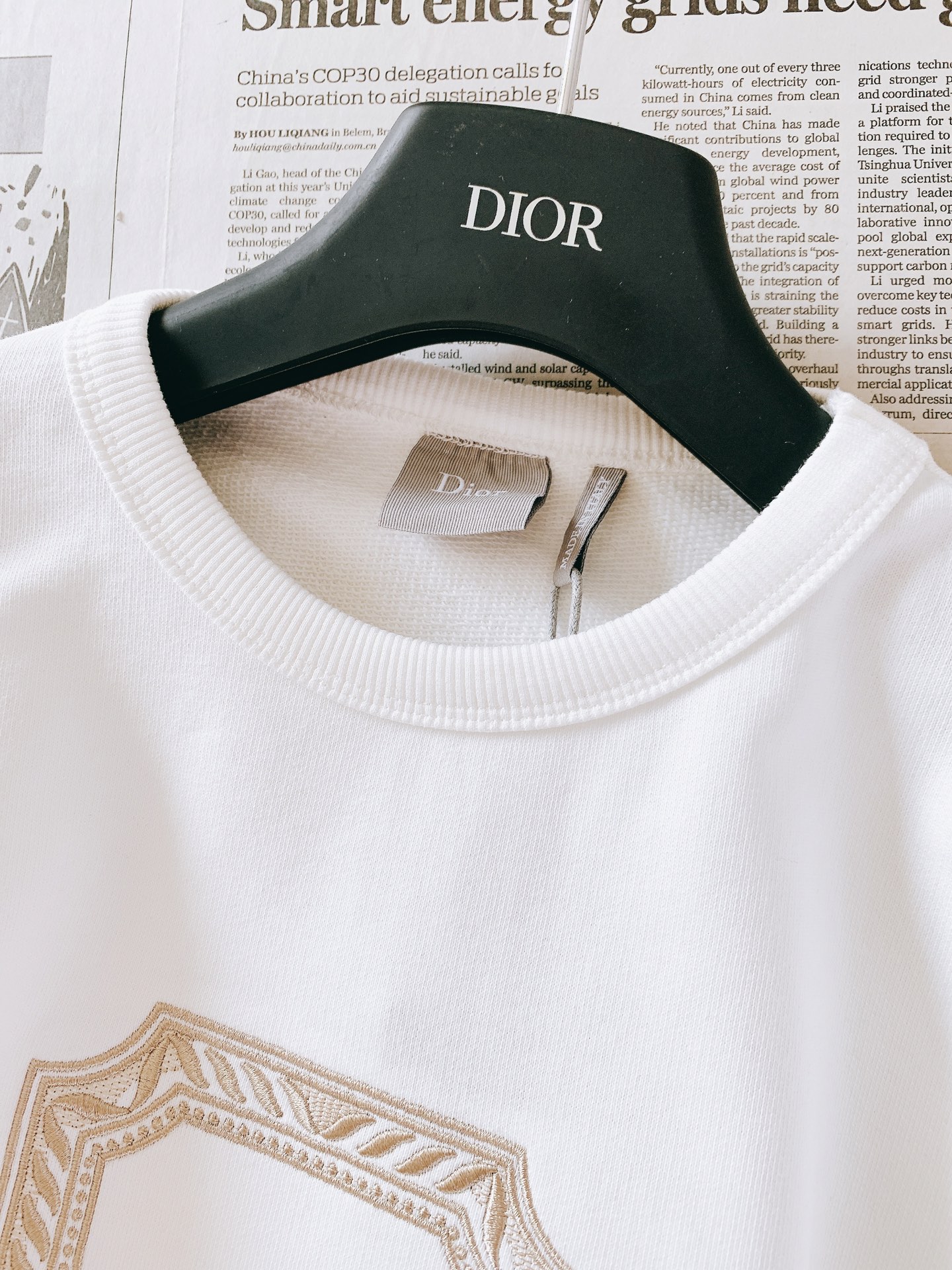 Dior Homme 迪奥·桀傲 2026FW秋冬新品 蜂鸟刺绣卫衣🥼 甄选高品质白色棉质起绒面料,触感软糯细腻,内里毛 Dior Homme 迪奥·桀傲 2026FW秋冬新品 蜂鸟刺绣卫衣🥼 甄选高品质白色棉质起绒面料,触感软糯细腻,内里毛