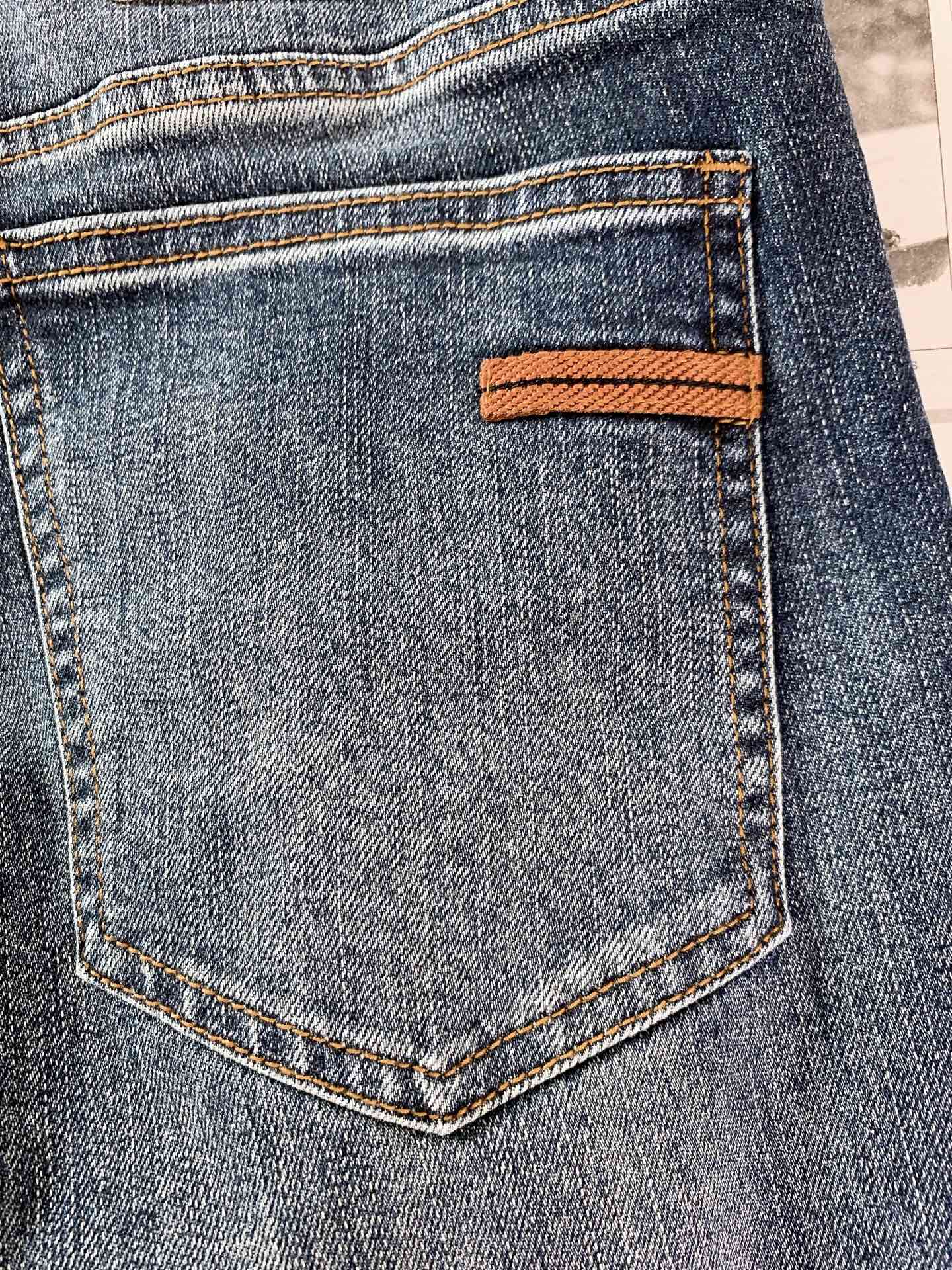 Ermenegildo Zegna 杰尼亚 2026FW早秋新品  男士水洗直筒牛仔裤👖 奢牌经典牛仔，复古蓝调水洗，色