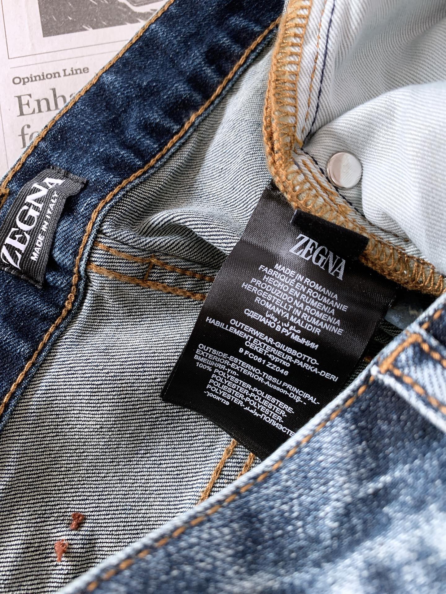 Ermenegildo Zegna 杰尼亚 2026FW早秋新品  男士水洗直筒牛仔裤👖 奢牌经典牛仔，复古蓝调水洗，色