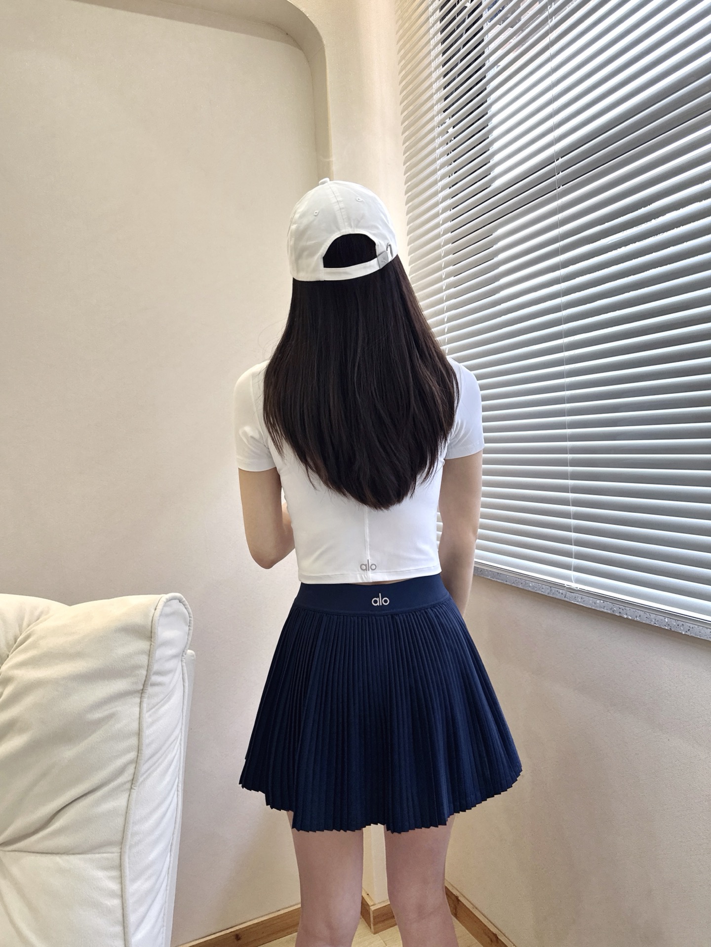 Alo skirt studio navy yoga