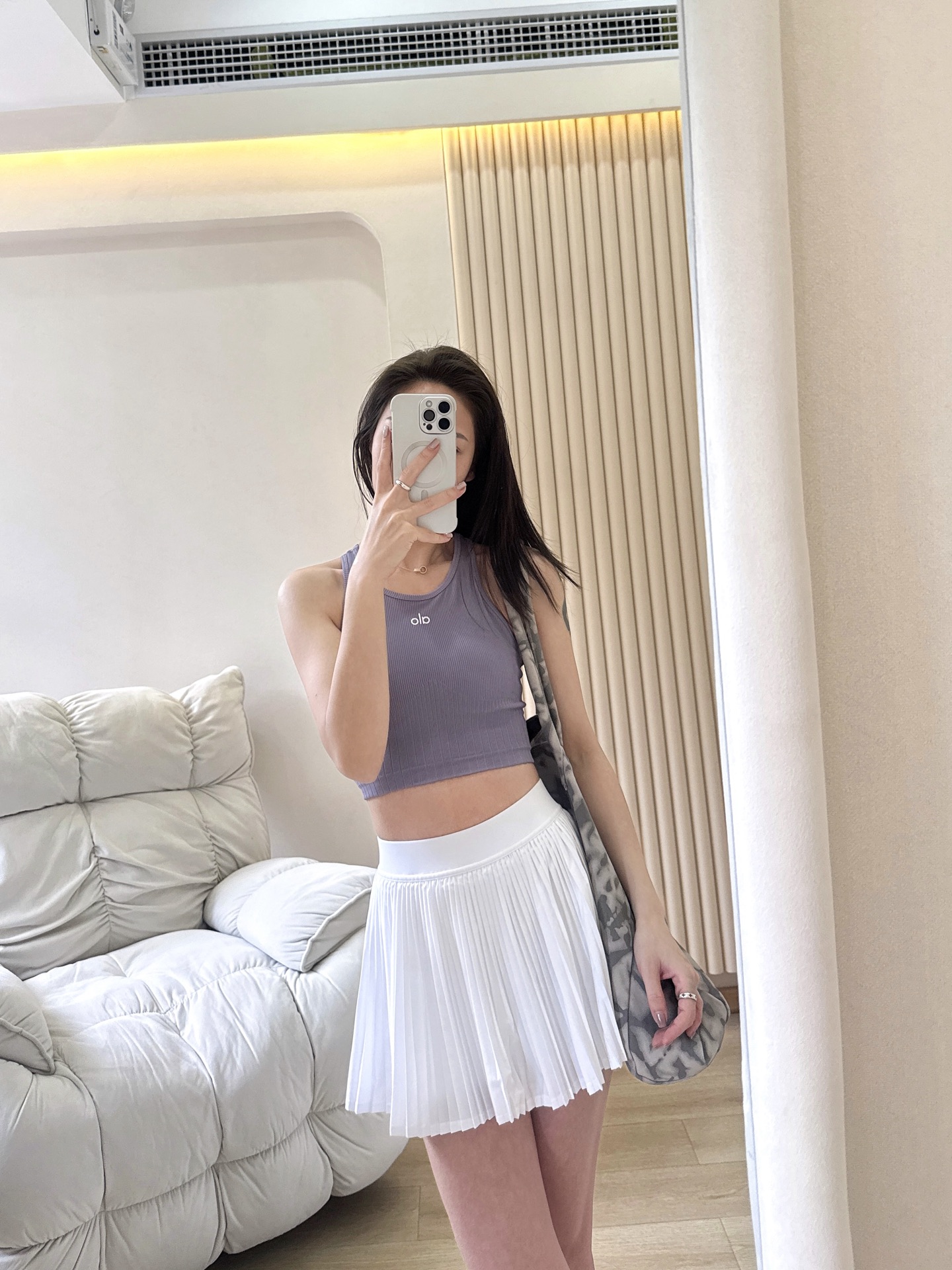 Alo tank yoga lavender