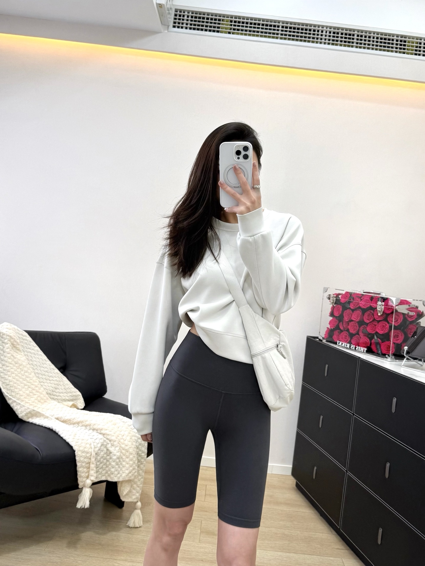Lululemon shorts everyday graphite gray yoga