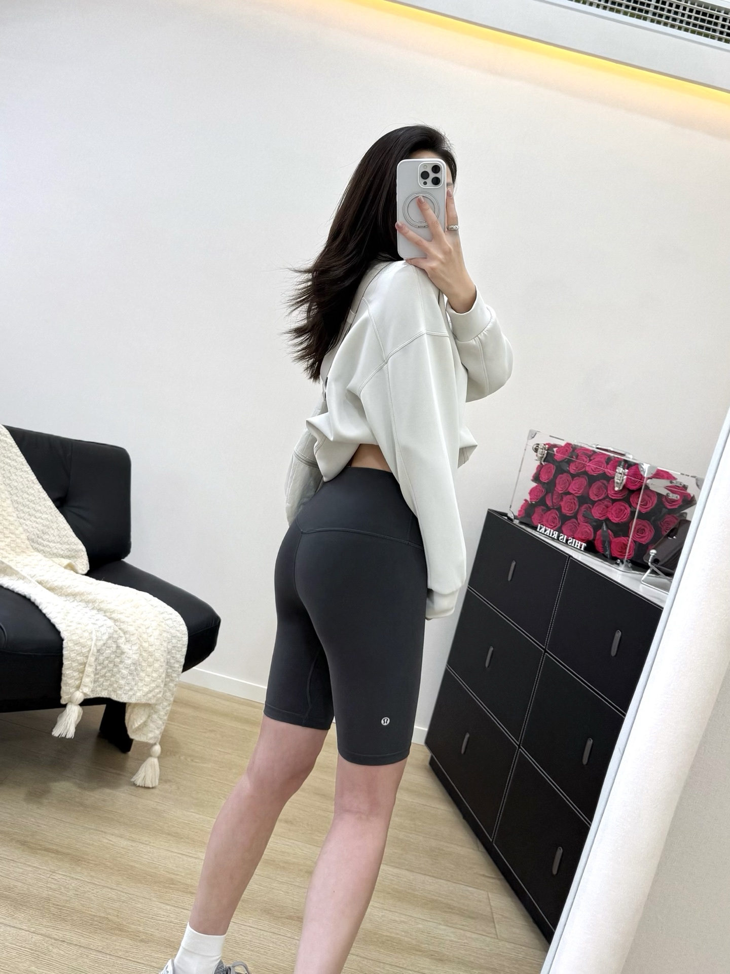 Lululemon shorts everyday graphite gray yoga