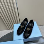 Buying Replica
 Prada Shoes Loafers Cowhide Patent Leather Rubber Fall/Winter Collection