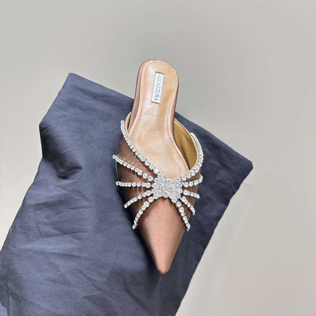 Aquazzura Gold Pineapple Water-Drilling Shoes: Elegant Italian Style for Stylish Summer Parties - 图片 8