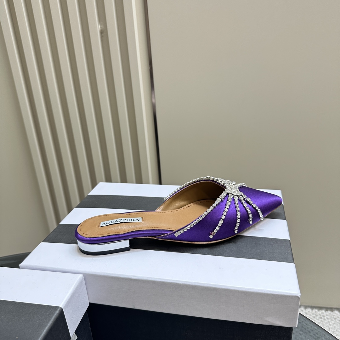 AQUAZURA Gold Pineapple Water-Drilling Shoes: Elegant Italian Design for Summer Parties - 图片 6