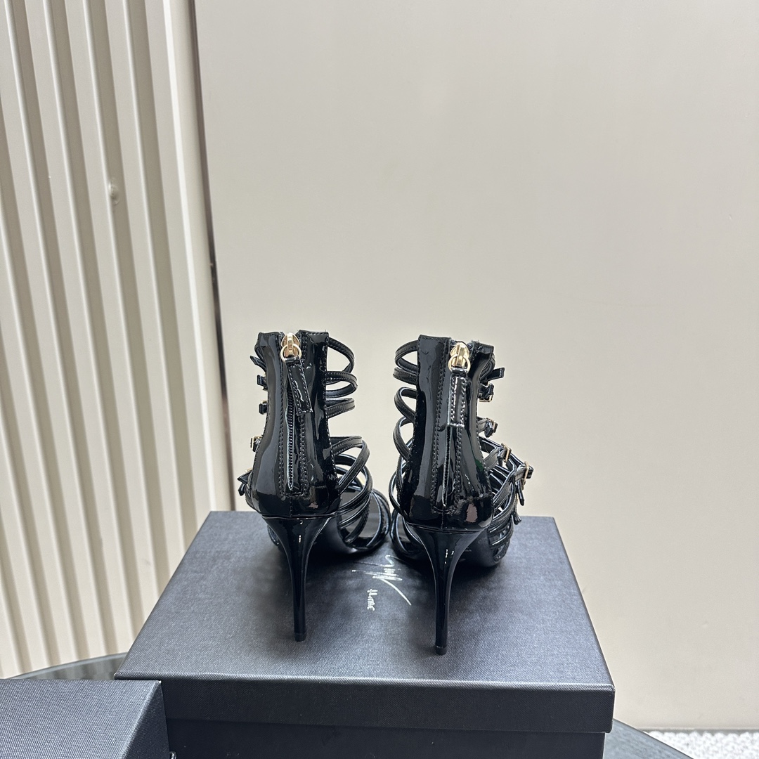 Giuseppe Zanotti GZ24S Roman Heels: Imported Real Leather, Sheepskin Interior, Sizes 35-39 - 图片 6
