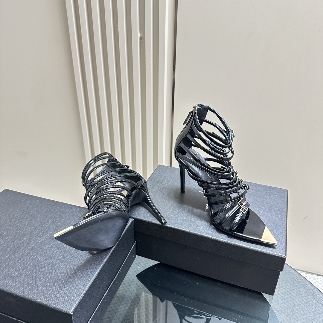 Giuseppe Zanotti GZ24S Roman Heels: Imported Real Leather, Sheepskin Interior, Sizes 35-39 - 图片 4