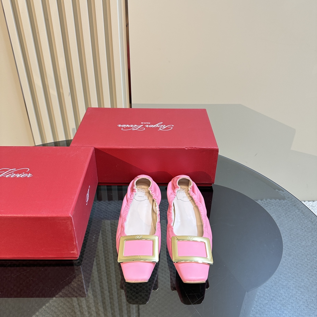 Roger Vivie RV Ballet Shoes: Sheepskin Comfort, Italian Craftsmanship, Luxurious Style - 图片 2