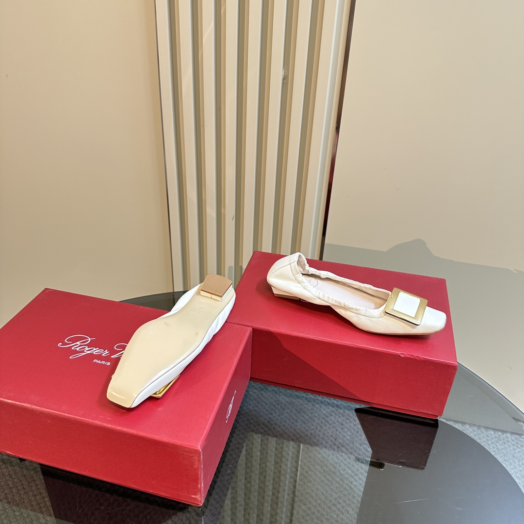 Luxury RV Ballet Shoes: Soft Sheepskin, Lightweight, Imported Materials - 图片 4