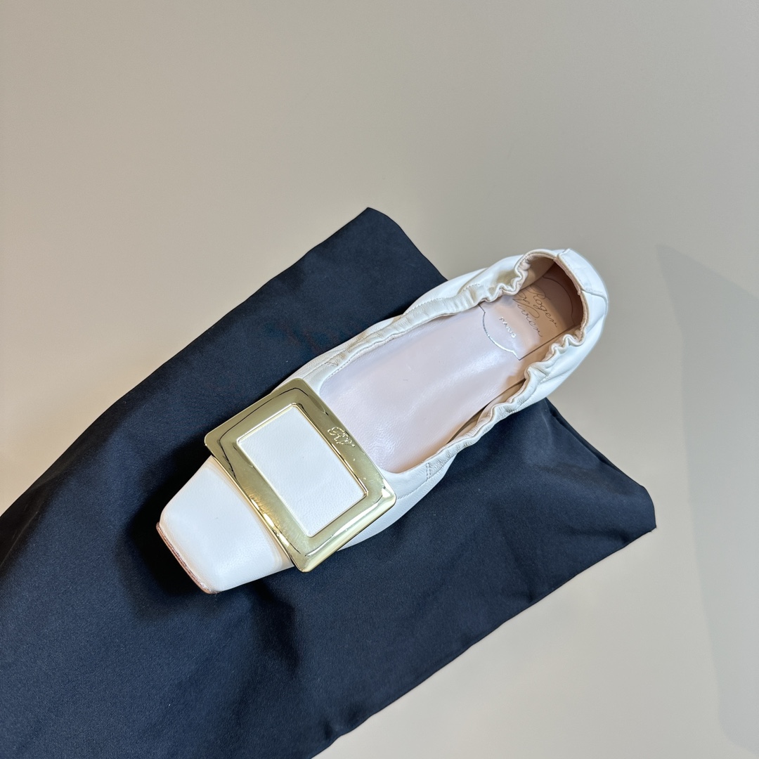 Luxury RV Ballet Shoes: Soft Sheepskin, Lightweight, Imported Materials - 图片 8