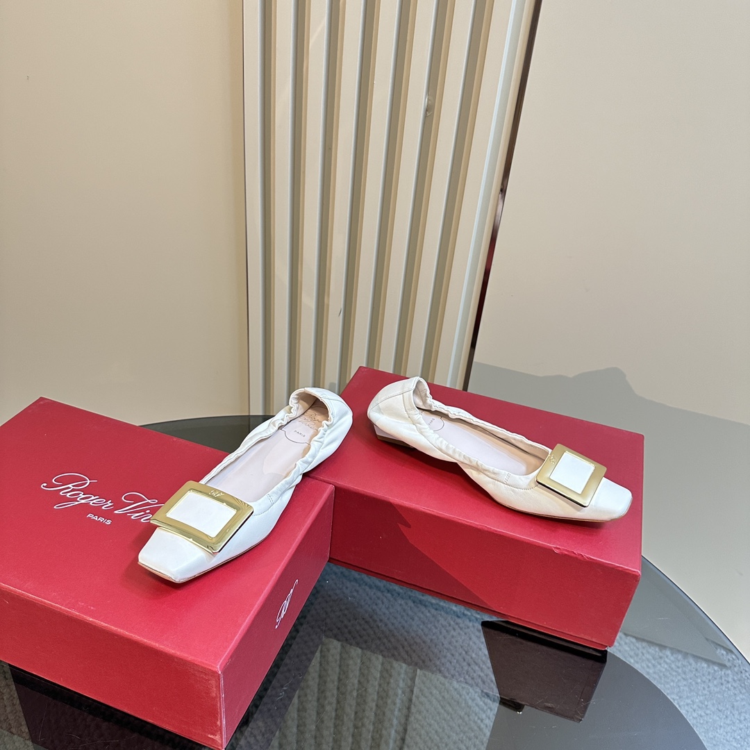 Luxury RV Ballet Shoes: Soft Sheepskin, Lightweight, Imported Materials - 图片 3