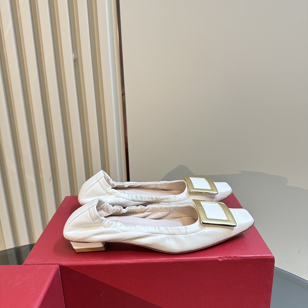 Luxury RV Ballet Shoes: Soft Sheepskin, Lightweight, Imported Materials - 图片 5