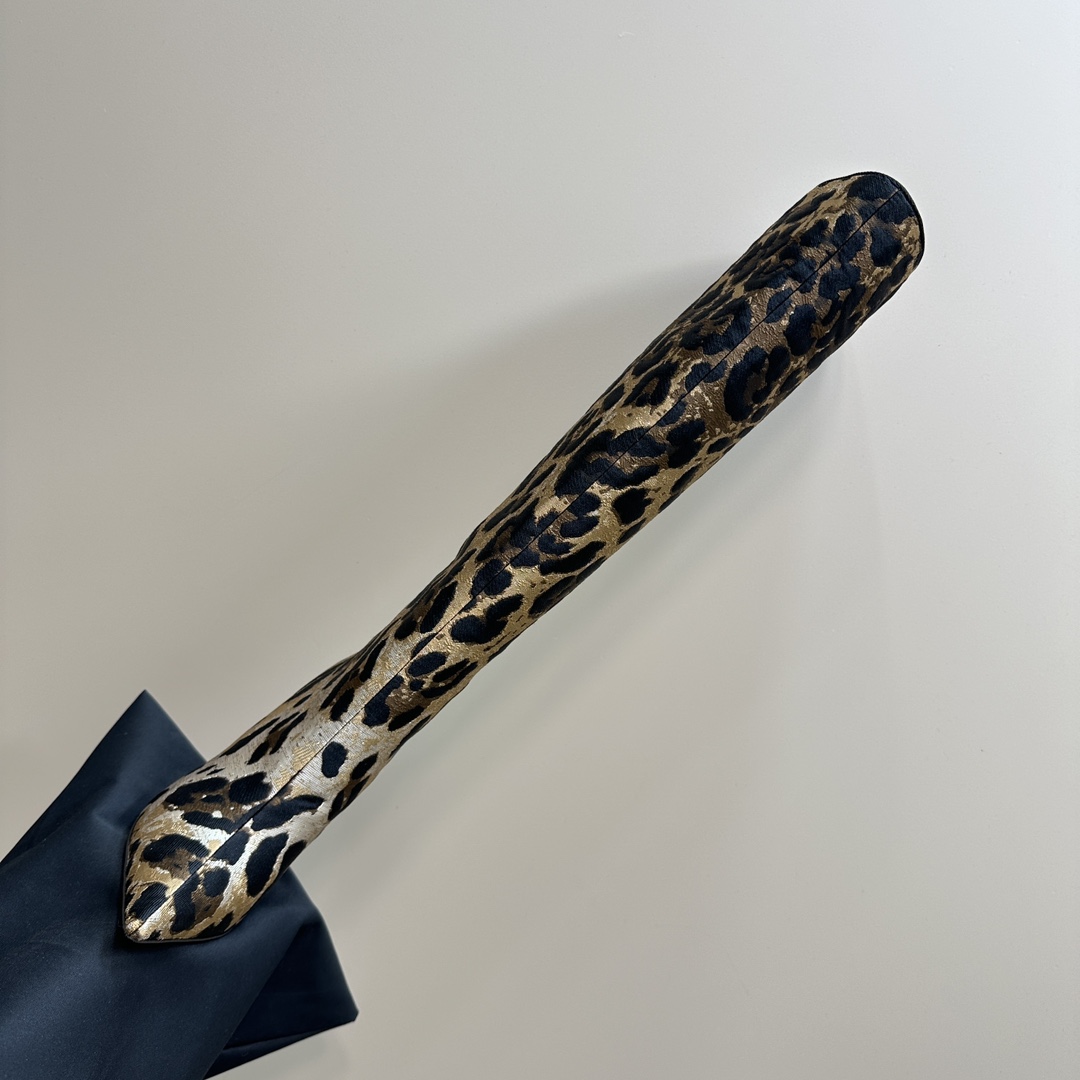 Dolce & Gabbana Panther Knee Boots: Brown, Original Fabric, Sheepskin, Full Skin. - 图片 7