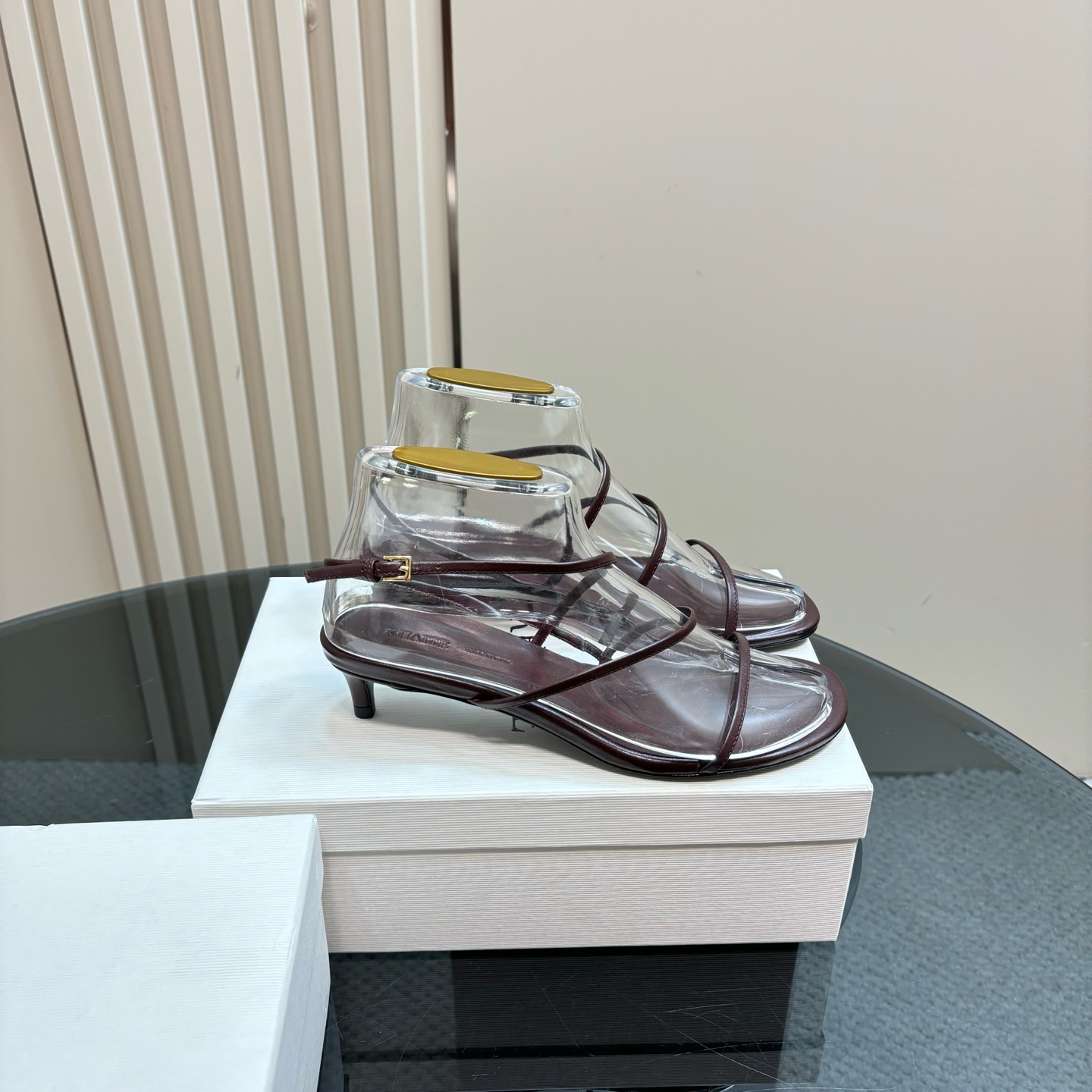KHAITE25 Spring/Summer Treasure Slippers: Imported Calf Skin, Red/Black/Silver/Snake, Size 35-39 - 图片 5