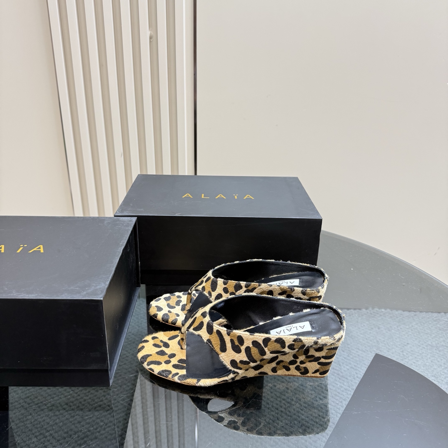 ALAÏA High Love Sandal with Leopard Print, Silk Upper, and Sculptural Heel 3 i1742297122990 9561 0 0