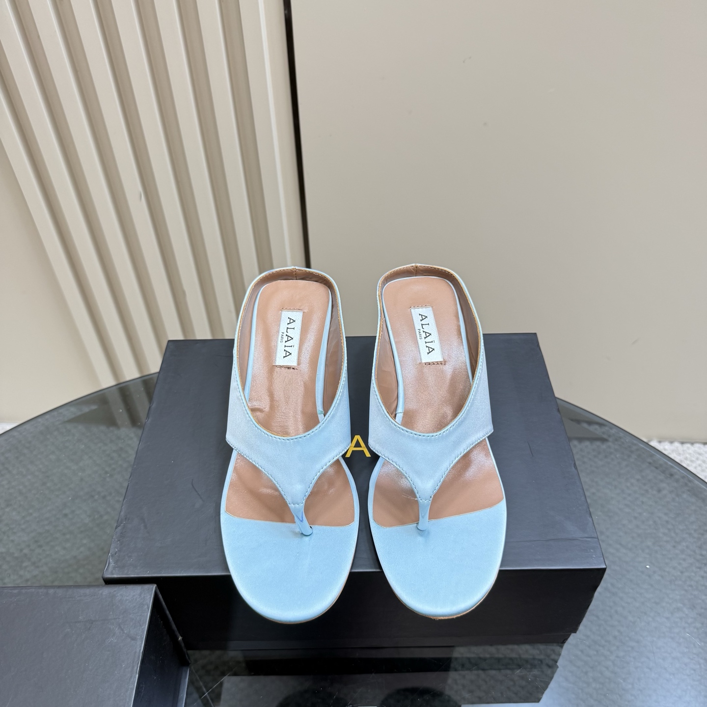 ALAÏA High Love Silk Wedge Sandals Designer Women's Fashion Shoes 4 i1742297182465 7909 0 1