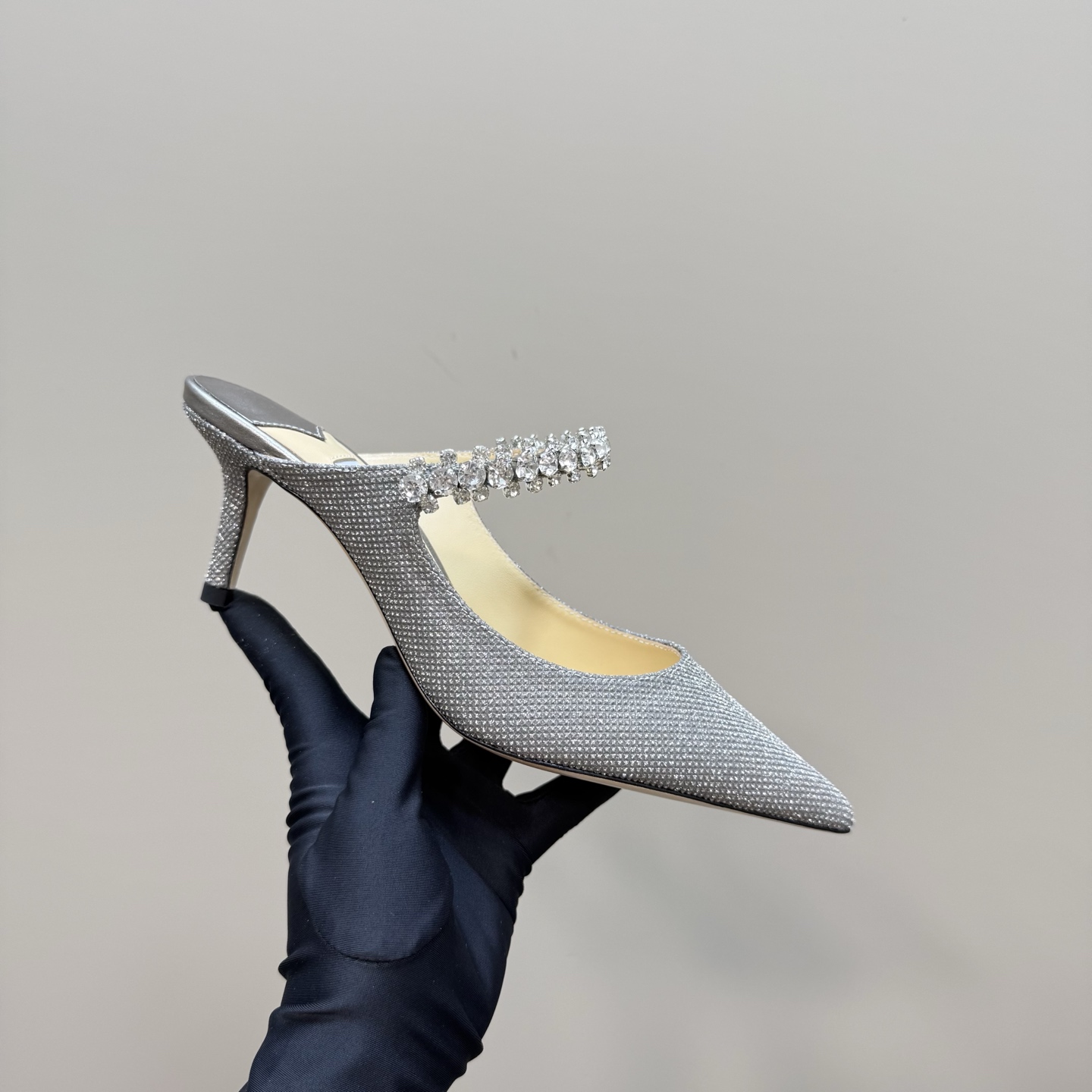 Jimmy Choo Diamond Chain Pointed Toe High Heel Mules - Crystal Embellished 2 i1742382683783 9195 0 6