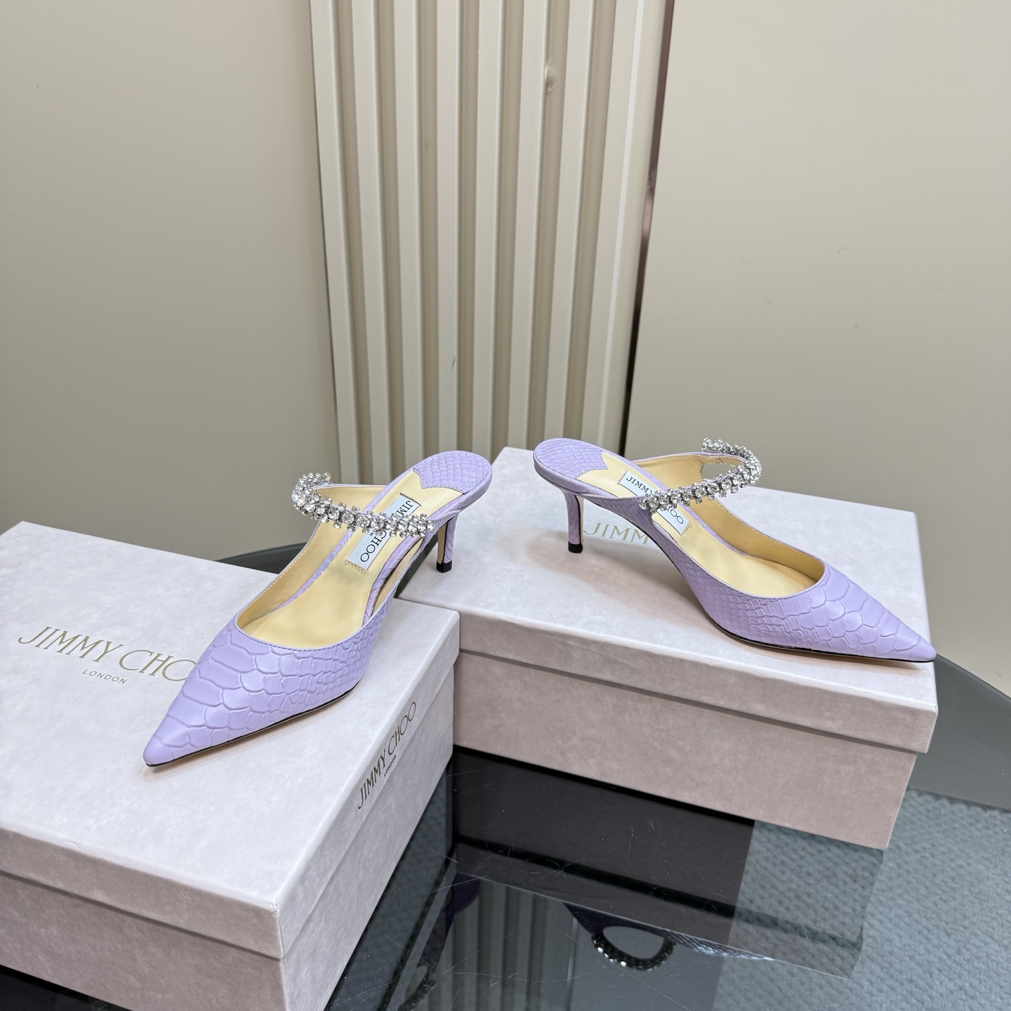 Jimmy Choo Diamond Chain Pointed Toe High Heel Mules in Lilac Snake Print 7 i1742382781920 5877 0 4