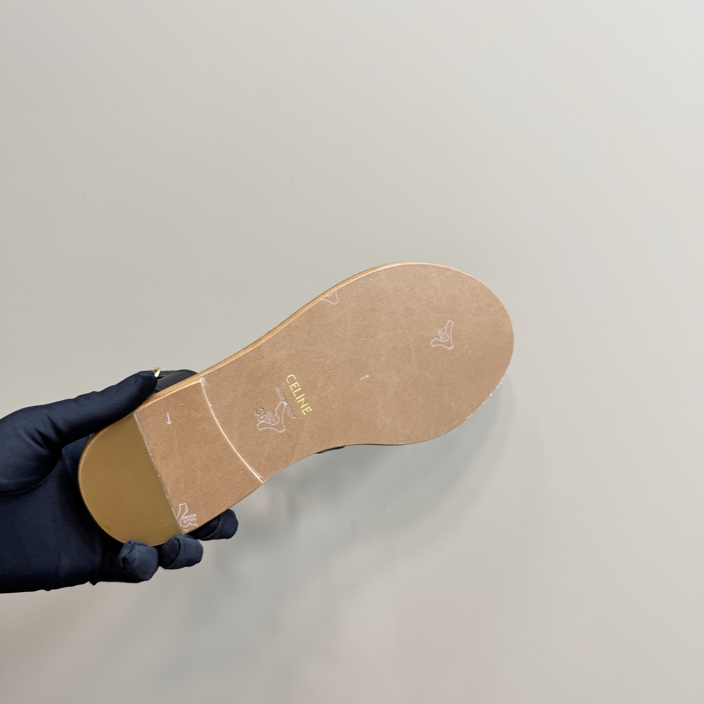 Celine Women's Triomphe Woven Leather Flat Sandals, Black, Summer Style 11 i1742459920489 2109 0 9