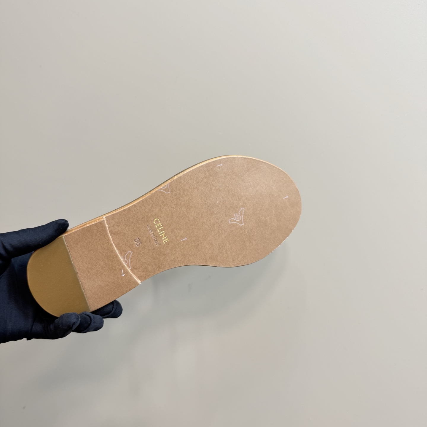 Celine Women's Triomphe Brown Leather Flat Sandals 11 i1742460491081 9641 0 9