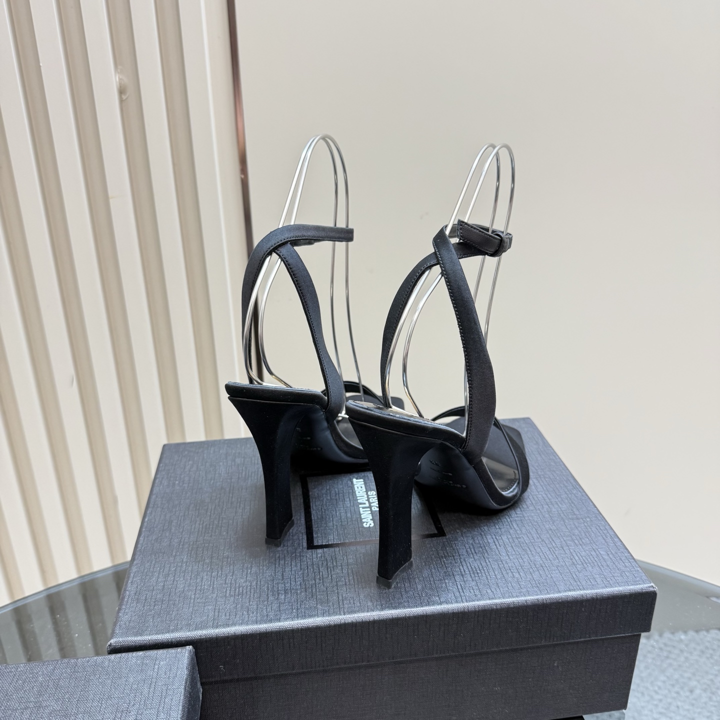 Saint Laurent Elegant Silk High Heel Sandals - Summer Collection 9 i1742756288738 9794 0 7