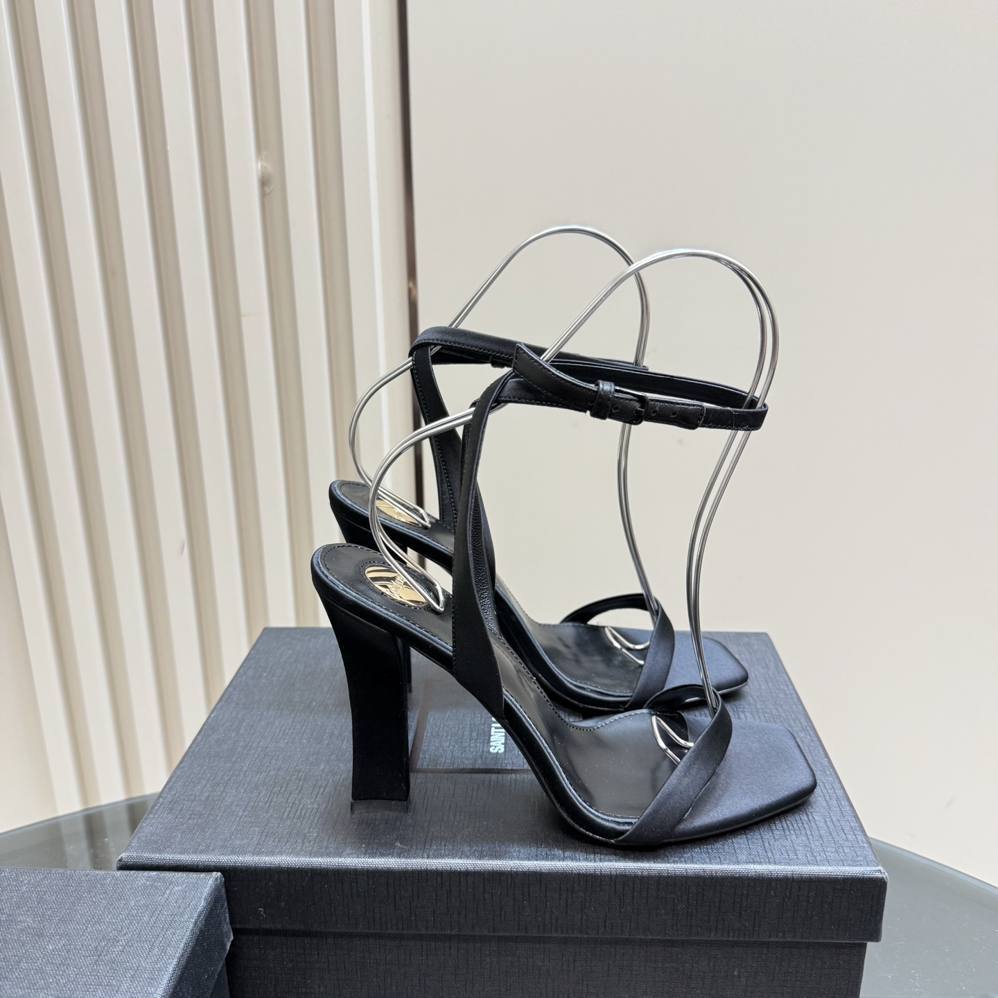 Saint Laurent Elegant Silk High Heel Sandals - Summer Collection 8 i1742756289671 241 0 6